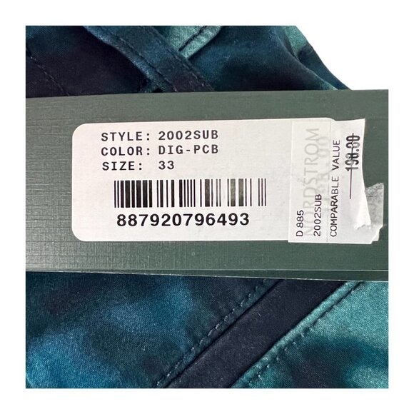 AG Goldschmeid Mens Blue Camo Stretch Pockets Chino Bermuda Shorts Sz 33 New - Picture 5 of 8